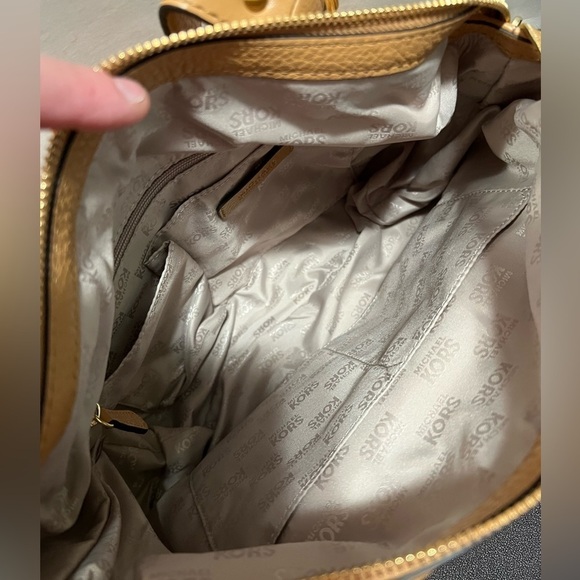 Michael Kors Pebbled Leather Satchel Bag - Picture 7 of 16